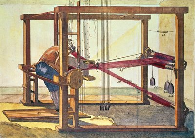 The Loom for the Making of Velvet (Vol VI Pl. XXII) by Unbekannt Unbekannt